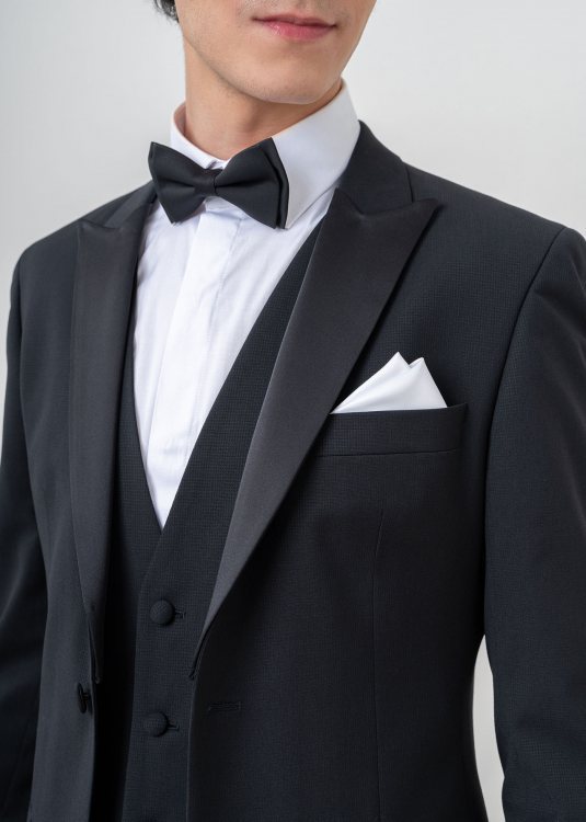 Guy Laroche 3 Pieces Κοστούμι της σειράς Check - GLES11109 10856R 344 Black