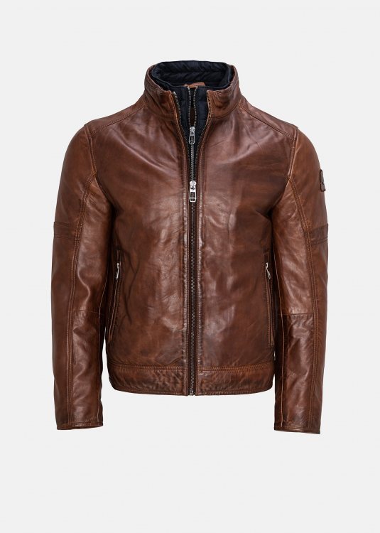 Milestone Δερμάτινο της σειράς MS Bender -  331063 20445 BG 25 Dark Cognac