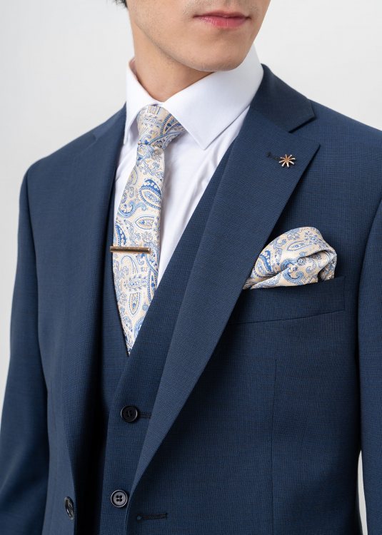 Guy Laroche Κοστούμι της σειράς Check - GLES11127 32030 200 Blue