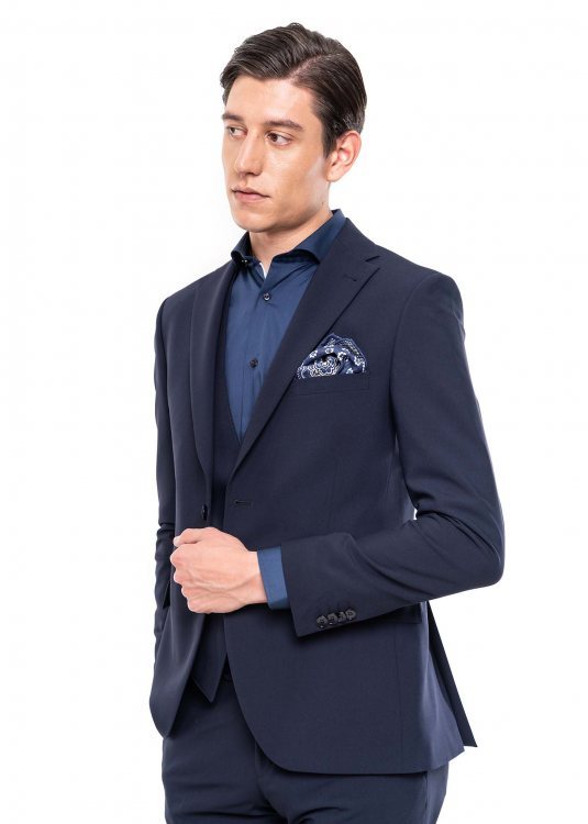 Fragosto Κοστούμι σε κανονική γραμμή - SMA6006 020 002 Blue