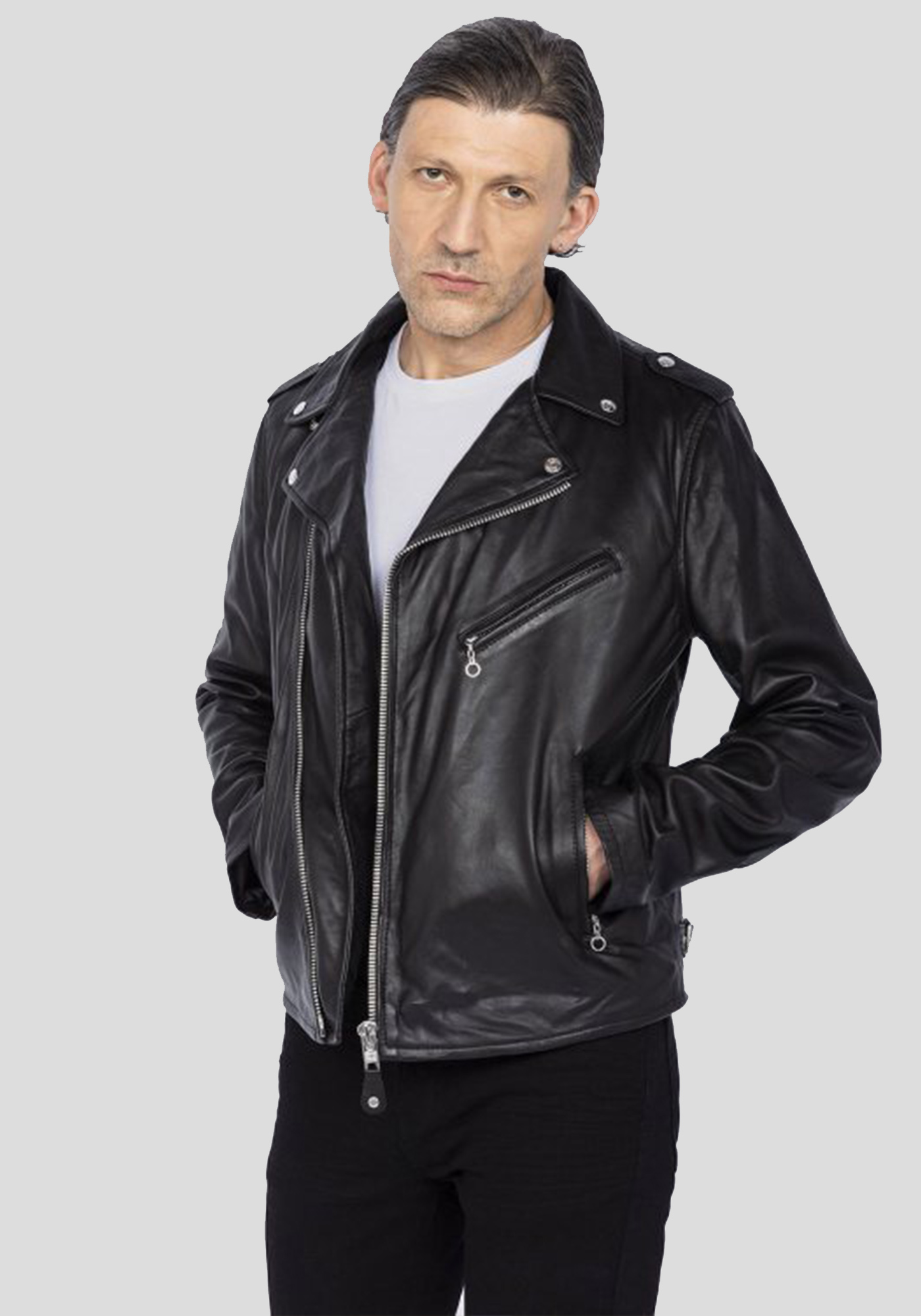 Schott N.Y.C. Schott N.Y.C Δερμάτινο Μπουφάν της σειράς Perfecto - LC1140GT BG Black