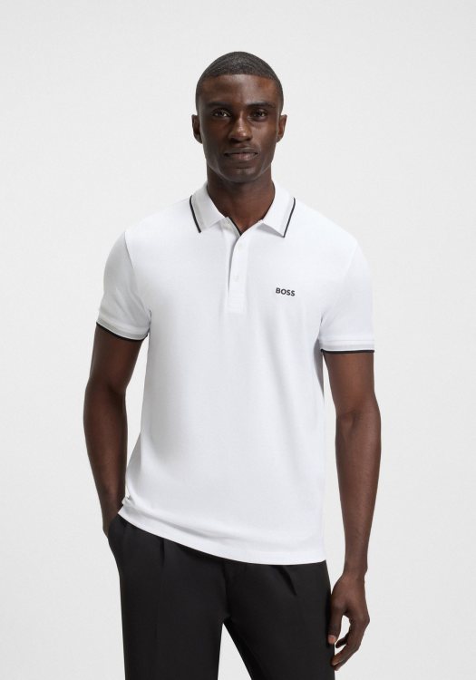 BOSS Polo Μπλούζα Paddy - 50469055 100 White