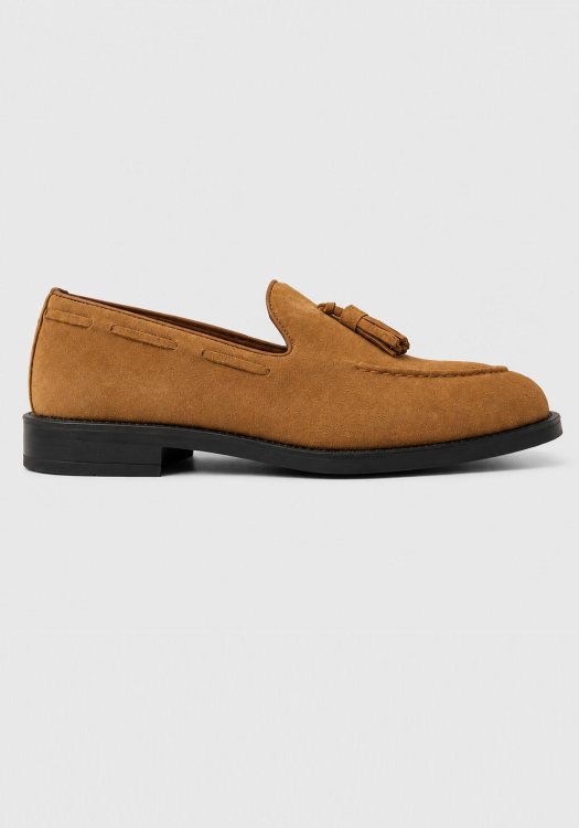 Alessandro Rossi Loafers Suede - AR42278 Tan